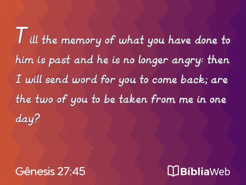 Gênesis 27:45 em imagem para compartilhar