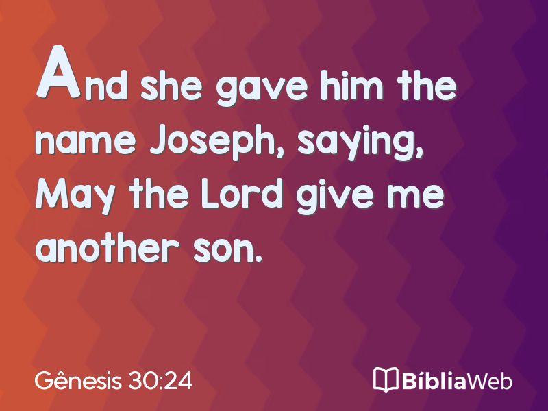 Gênesis 30:24 em imagem para compartilhar