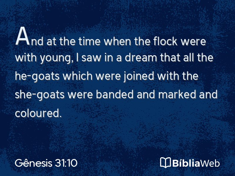Gênesis 31:10 em imagem para compartilhar