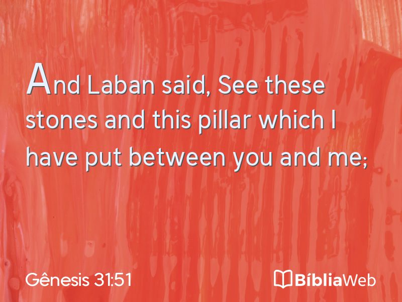 Gênesis 31:51 em imagem para compartilhar