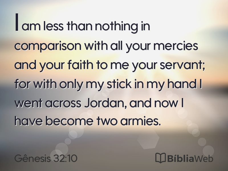 Gênesis 32:10 em imagem para compartilhar