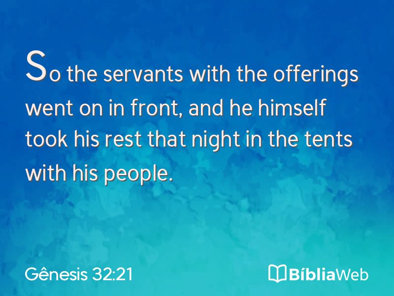 Gênesis 32:21 em imagem para compartilhar