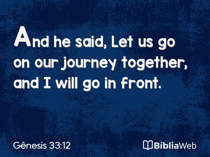 Gênesis 33:12 em imagem para compartilhar