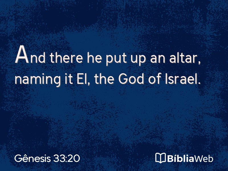 Gênesis 33:20 em imagem para compartilhar