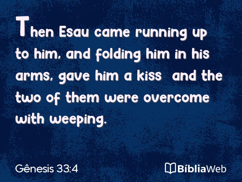 Gênesis 33:4 em imagem para compartilhar