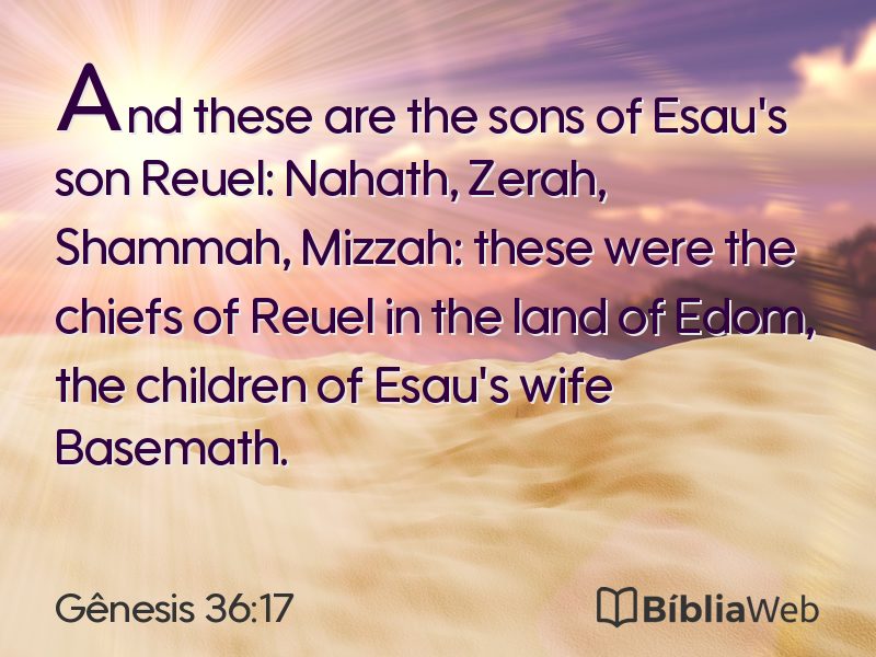 Gênesis 36:17 em imagem para compartilhar