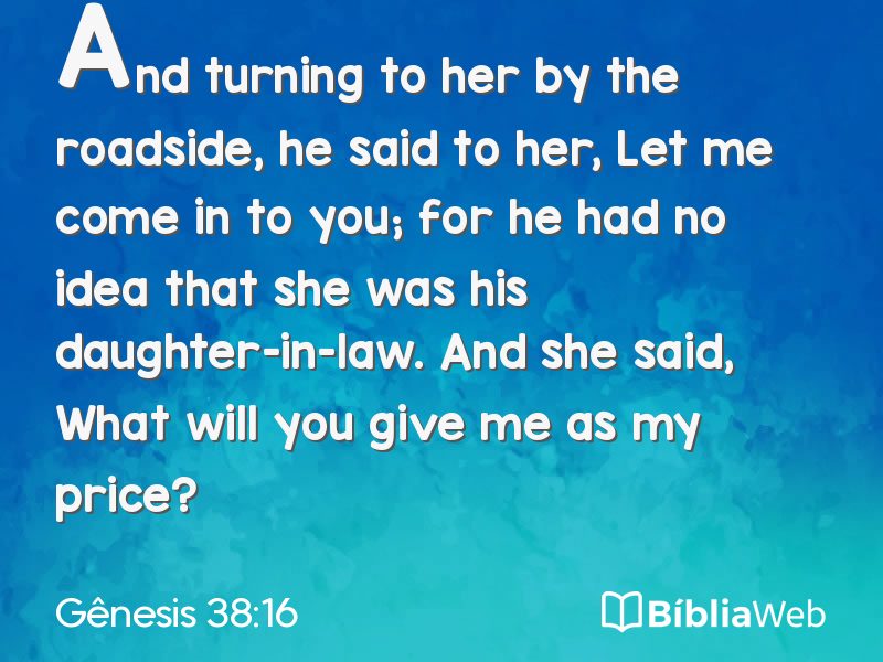 Gênesis 38:16 em imagem para compartilhar