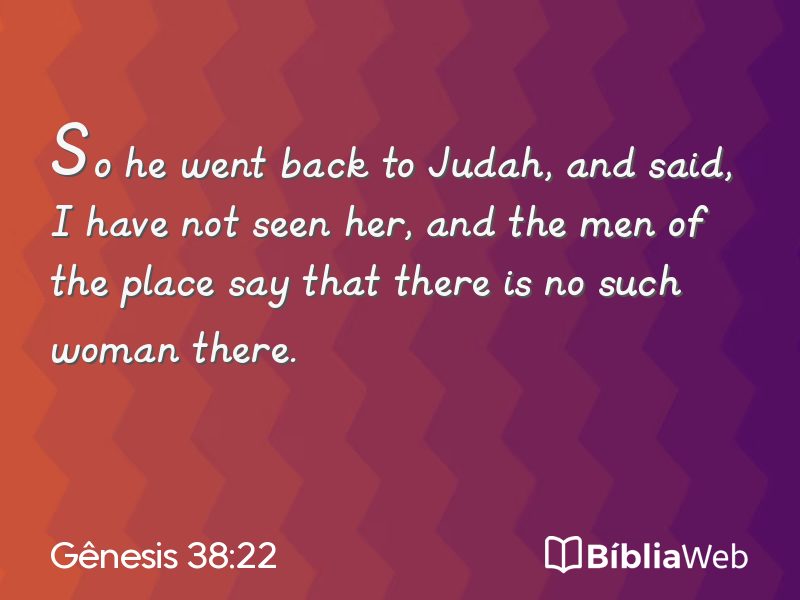 Gênesis 38:22 em imagem para compartilhar