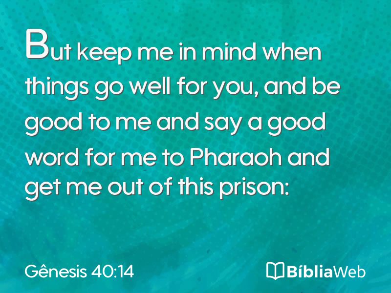 Gênesis 40:14 em imagem para compartilhar