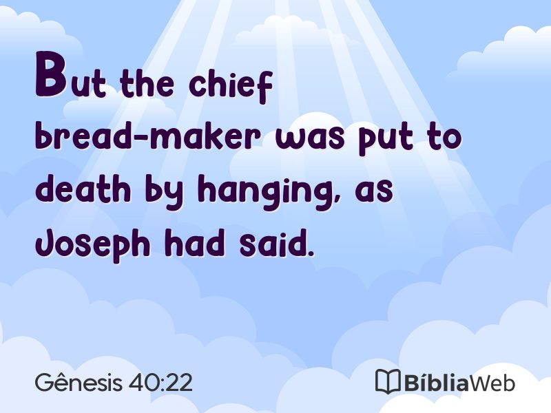 Gênesis 40:22 em imagem para compartilhar