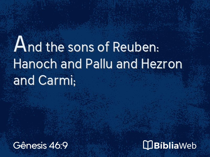 Gênesis 46:9 em imagem para compartilhar