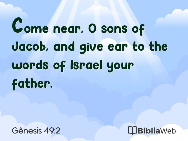 Gênesis 49:2 em imagem para compartilhar