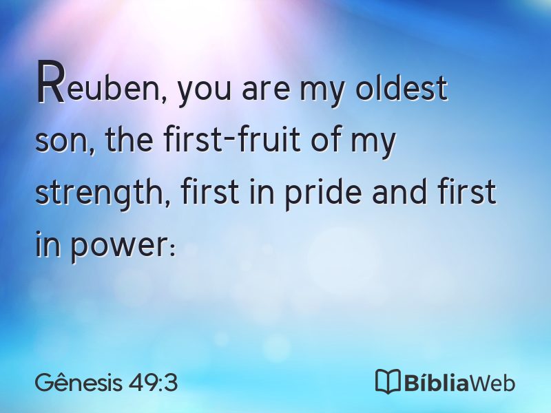 Gênesis 49:3 em imagem para compartilhar
