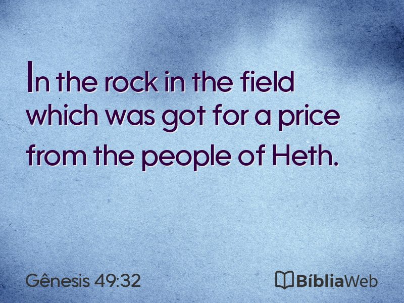 Gênesis 49:32 em imagem para compartilhar