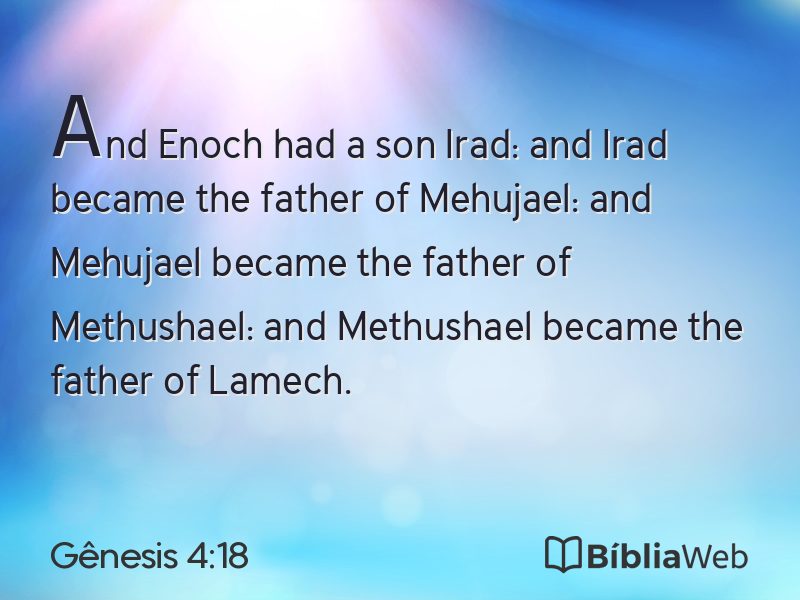 Gênesis 4:18 em imagem para compartilhar