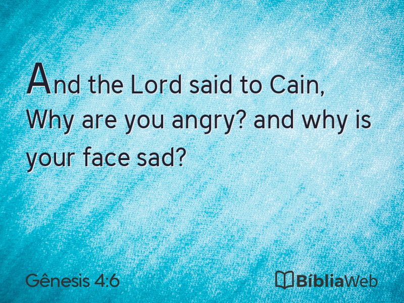 Gênesis 4:6 em imagem para compartilhar