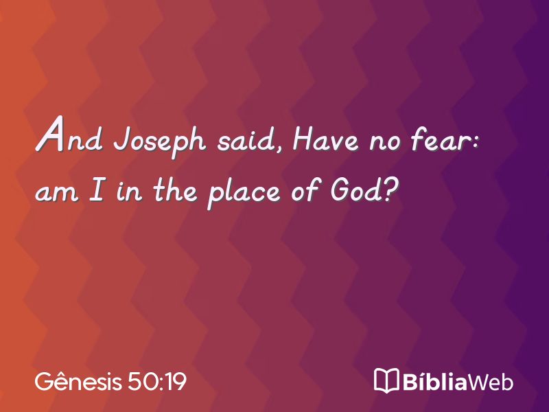 Gênesis 50:19 em imagem para compartilhar