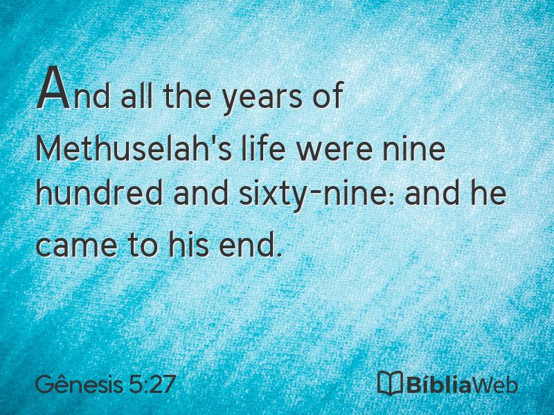 Gênesis 5:27 em imagem para compartilhar