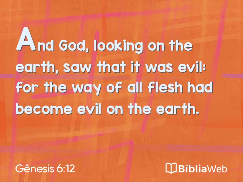 Gênesis 6:12 em imagem para compartilhar