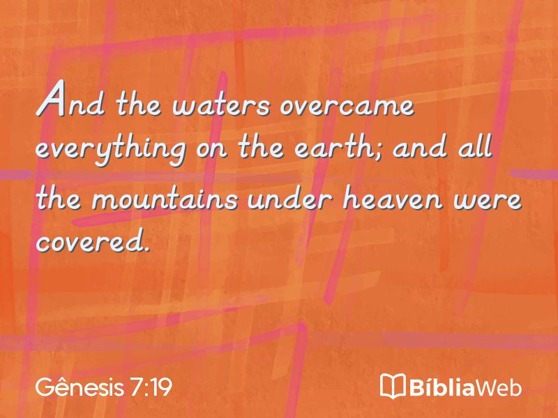 Gênesis 7:19 em imagem para compartilhar