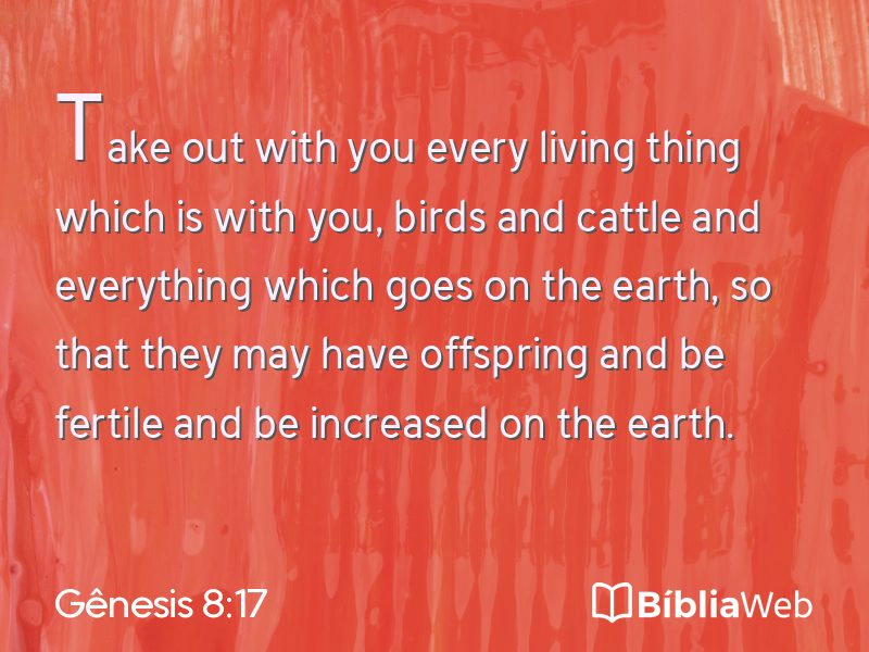Gênesis 8:17 em imagem para compartilhar