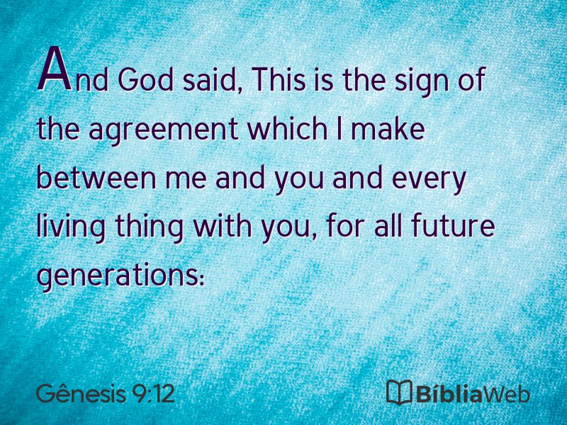 Gênesis 9:12 em imagem para compartilhar