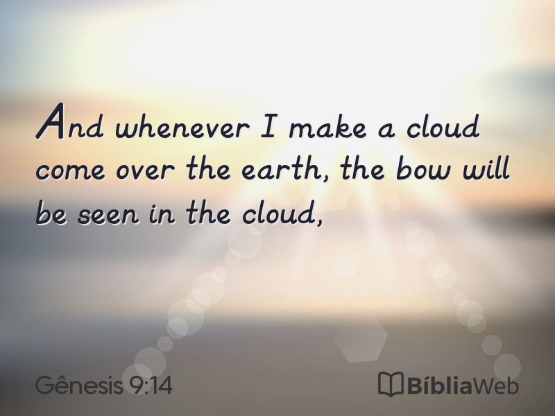 Gênesis 9:14 em imagem para compartilhar