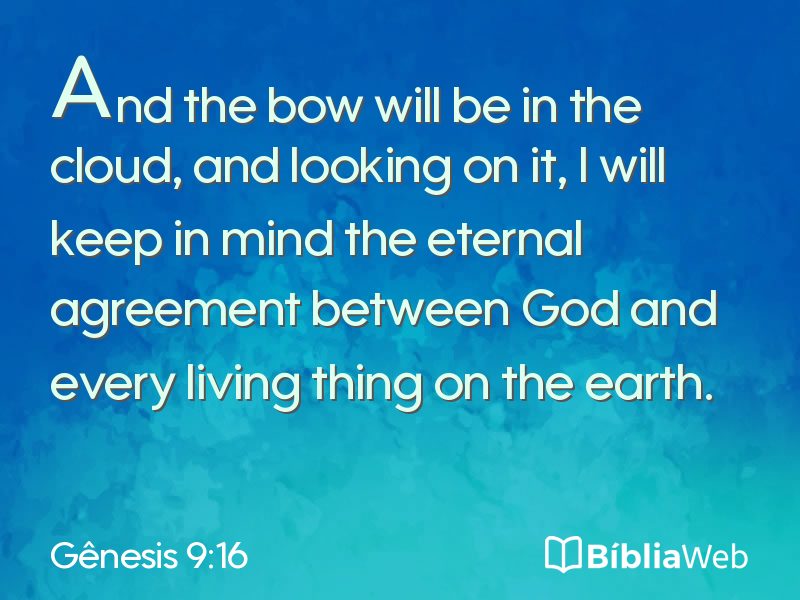 Gênesis 9:16 em imagem para compartilhar