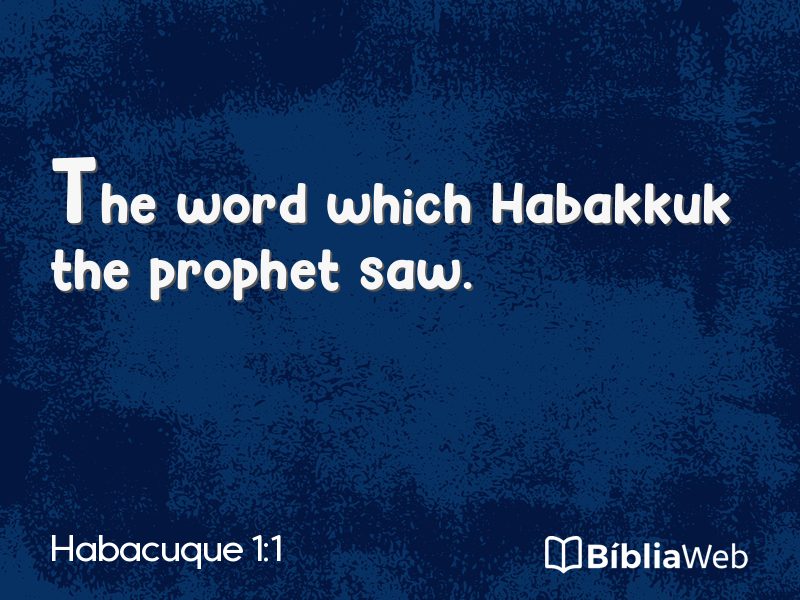 Habacuque 1:1 em imagem para compartilhar