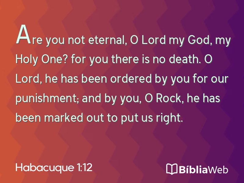 Habacuque 1:12 em imagem para compartilhar