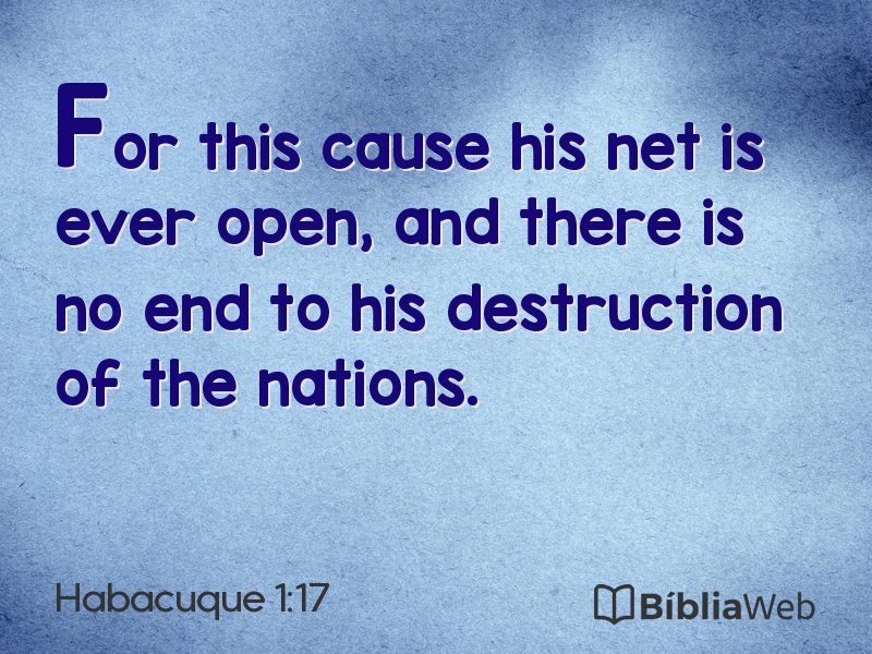 Habacuque 1:17 em imagem para compartilhar