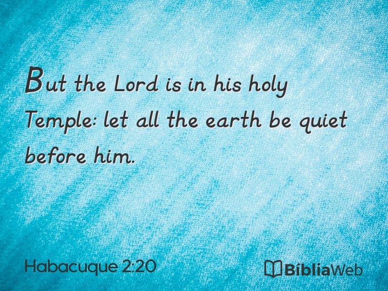 Habacuque 2:20 em imagem para compartilhar