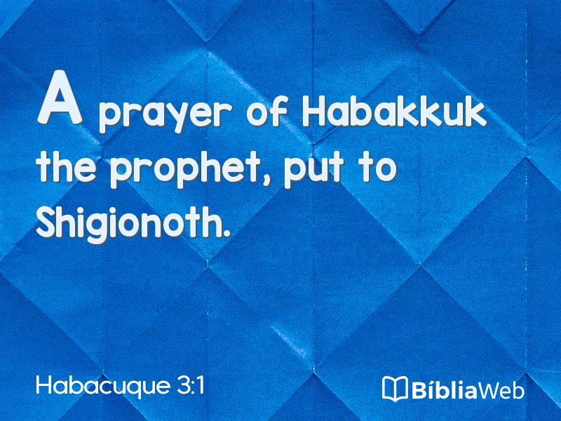 Habacuque 3:1 em imagem para compartilhar