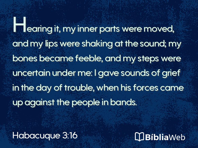 Habacuque 3:16 em imagem para compartilhar