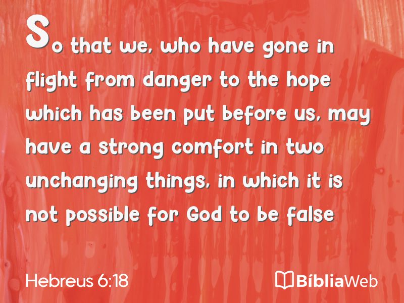 Hebreus 6:18 em imagem para compartilhar