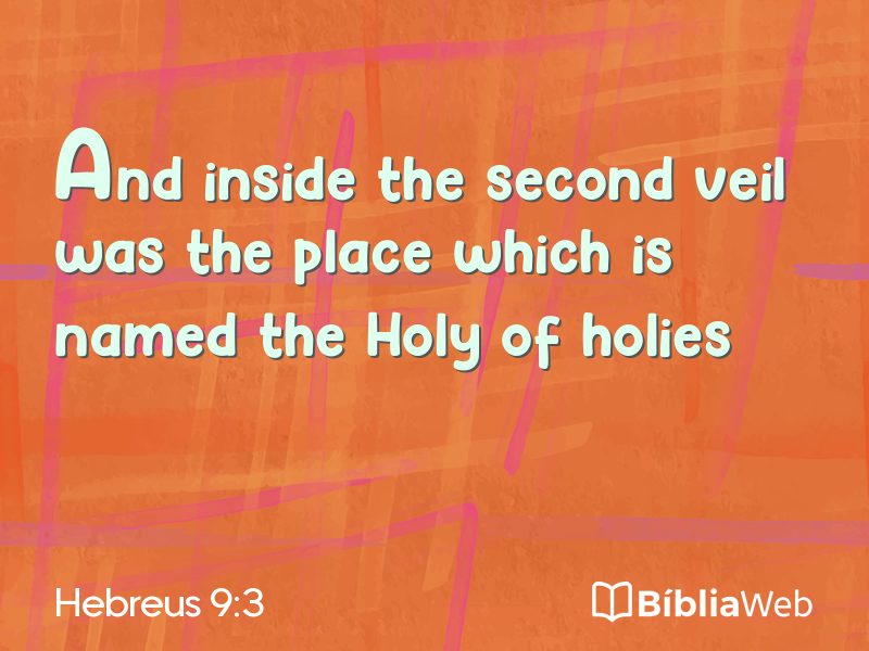 Hebreus 9:3 em imagem para compartilhar