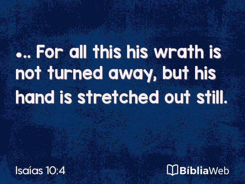 Isaías 10:4 em imagem para compartilhar