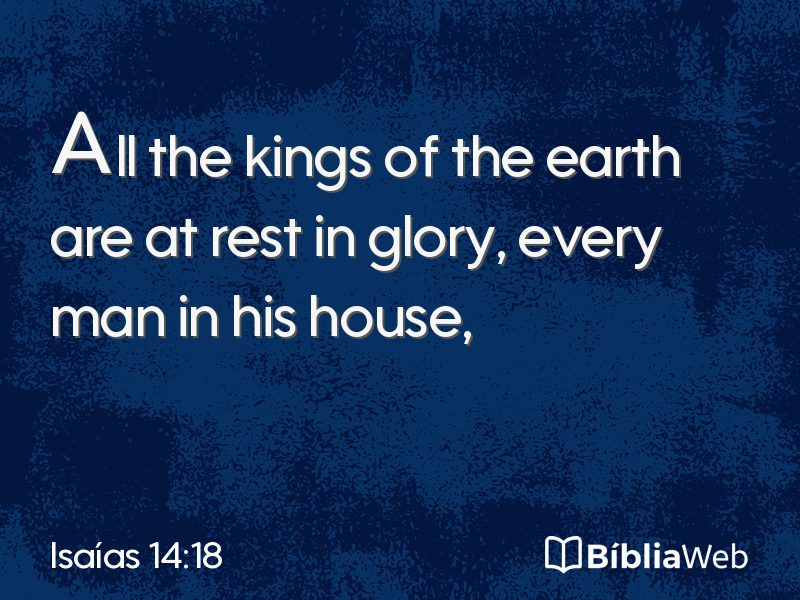 Isaías 14:18 em imagem para compartilhar