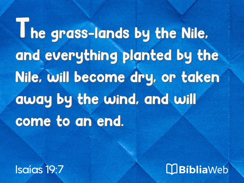 Isaías 19:7 em imagem para compartilhar