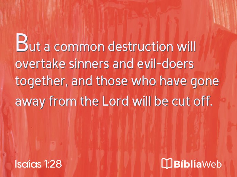 Isaías 1:28 em imagem para compartilhar
