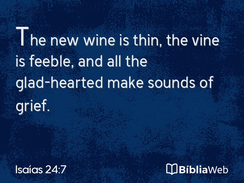 Isaías 24:7 em imagem para compartilhar