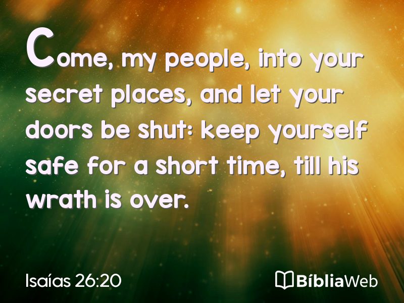 Isaías 26:20 em imagem para compartilhar