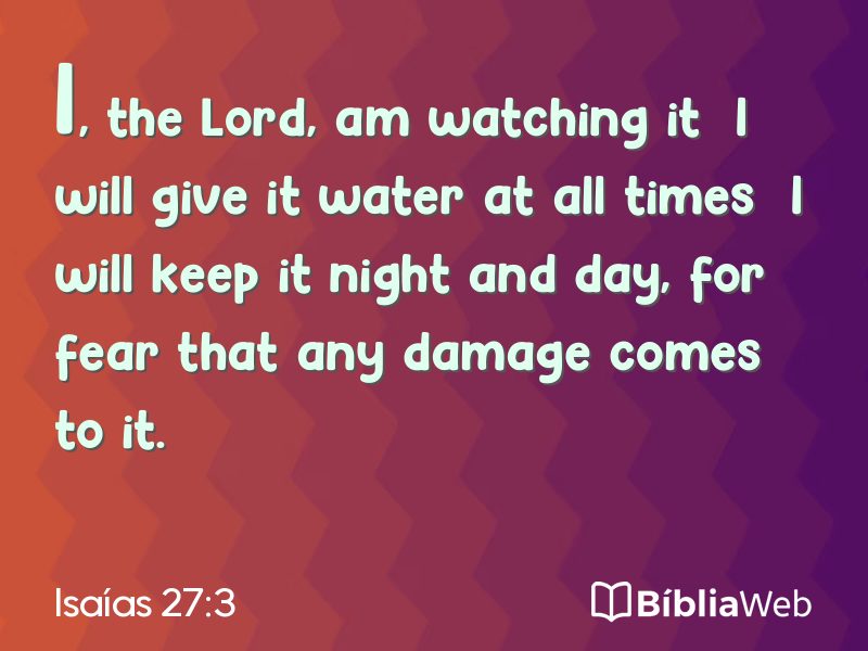 Isaías 27:3 em imagem para compartilhar