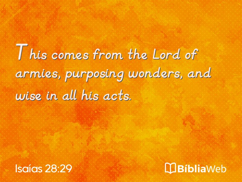 Isaías 28:29 em imagem para compartilhar