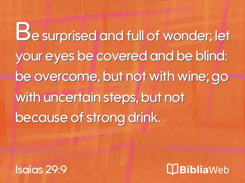 Isaías 29:9 em imagem para compartilhar