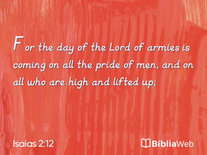 Isaías 2:12 em imagem para compartilhar