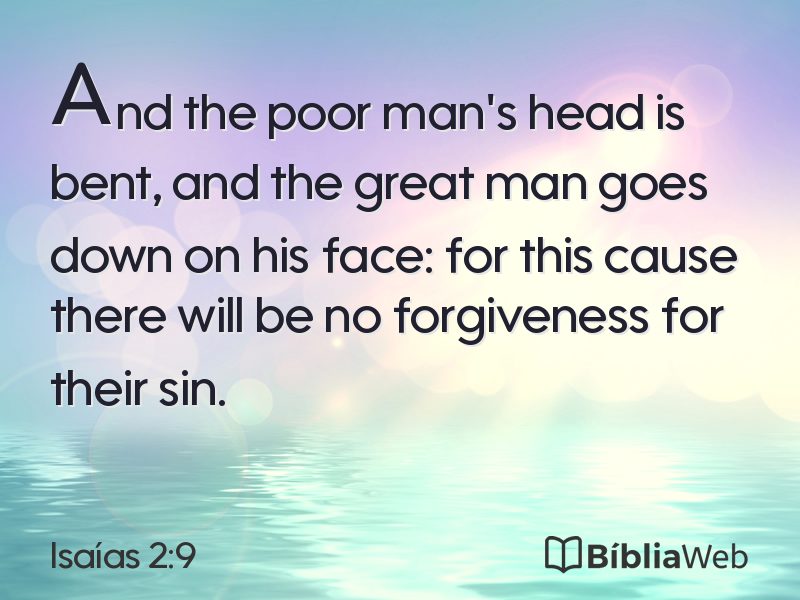 Isaías 2:9 em imagem para compartilhar