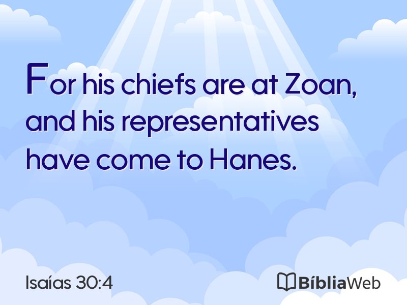Isaías 30:4 em imagem para compartilhar