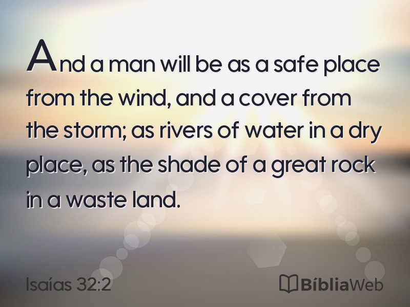 Isaías 32:2 em imagem para compartilhar