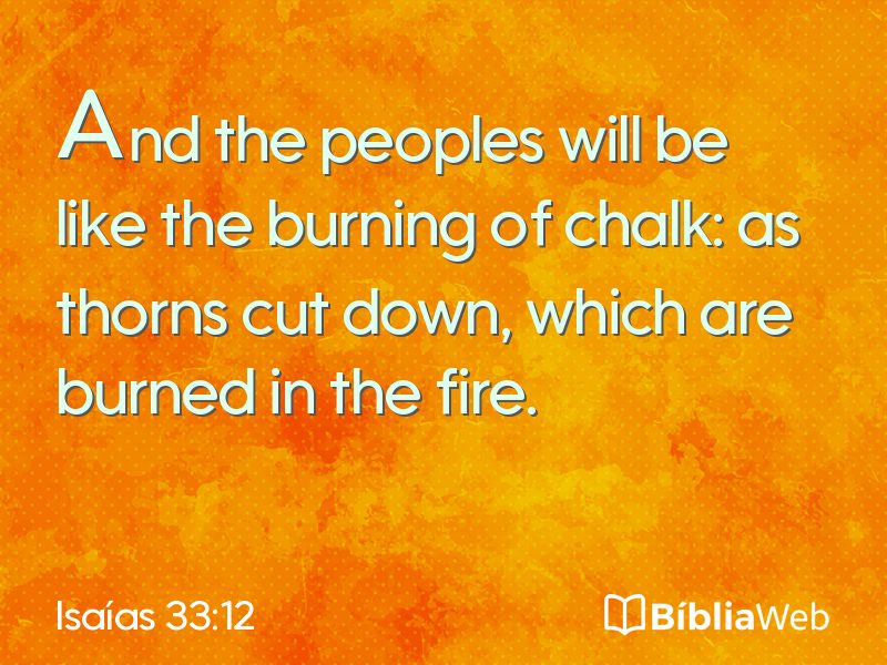 Isaías 33:12 em imagem para compartilhar
